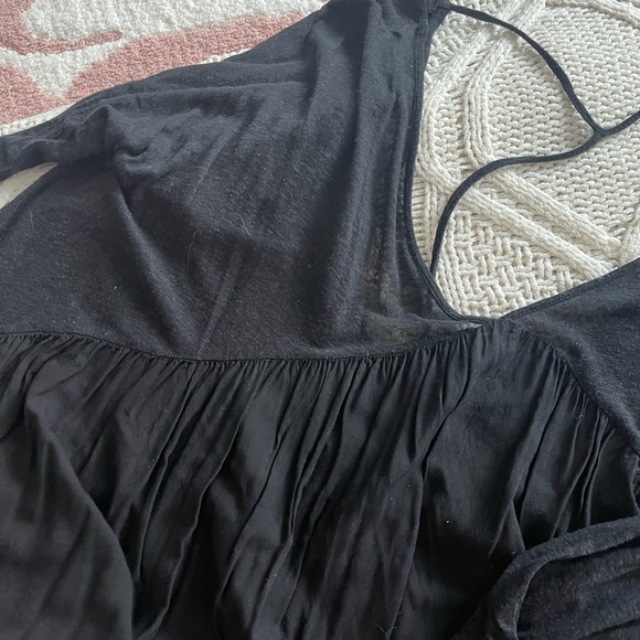 UO Kimchi Blue Open Back Black Top - Picture 2 of 5